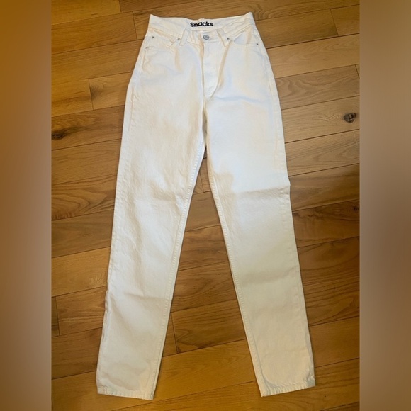 NWOT Mother Snacks High Waisted Twizzy Skimp in Sticky Rice size 25 - Picture 6 of 12